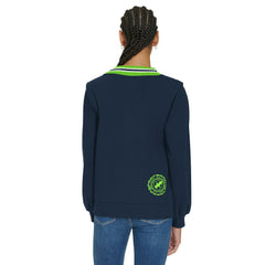 Seattle Seahawks Tommy Hilfiger Women's Alice V-Neck Pullover Sweatshirt - Navy - NFL