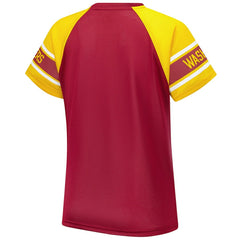 Washington Commanders Starter Women's 1st Rounder Color Block Raglan Top - Burgundy - NFL