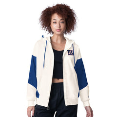 New York Giants Starter Women's Scrimmage Full-Zip Hoodie - White - NFL