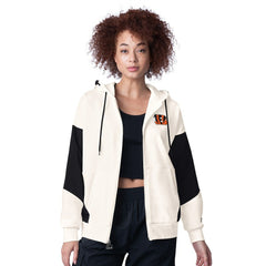 Cincinnati Bengals Starter Women's Scrimmage Full-Zip Hoodie - White - NFL