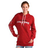 Atlanta Falcons G-III 4Her by Carl Banks Women's Extra Inning Pullover Hoodie - Red - NFL