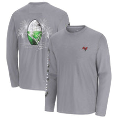 Tampa Bay Buccaneers Oasis Endzone Lux Long Sleeve T-Shirt - Gray - Tommy Bahama
