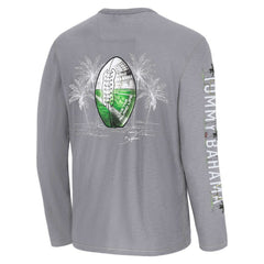 Cleveland Browns Oasis Endzone Lux Long Sleeve T-Shirt - Gray - Tommy Bahama