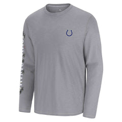 Indianapolis Colts Oasis Endzone Lux Long Sleeve T-Shirt - Gray - Tommy Bahama