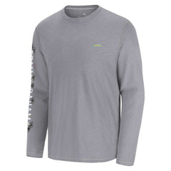 Los Angeles Chargers Oasis Endzone Lux Long Sleeve T-Shirt - Gray - Tommy Bahama