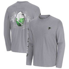 Atlanta Falcons Oasis Endzone Lux Long Sleeve T-Shirt - Gray - Tommy Bahama