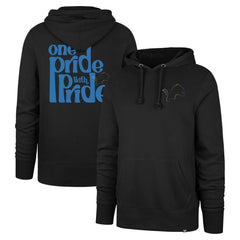 Detroit Lions '47 Pride Headline Pullover Hoodie - Black - 47 brand