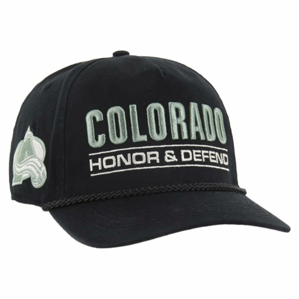 Colorado Avalanche '47 OHT Military Appreciation Homeland Honor and Defend Hitch Adjustable Hat - Black | 47 brand Clearance