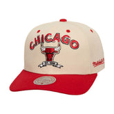 Mitchell & Ness Chicago Bulls 6x NBA Champions Soul Legacy Defined Snapback Hat Cream/Red