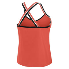 Kansas City Chiefs WEAR by Erin Andrews Women's Cross Strap Tri-Blend Tank Top - Red - NFL