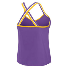 Minnesota Vikings WEAR by Erin Andrews Women's Cross Strap Tri-Blend Tank Top - Purple - NFL