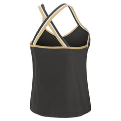 New Orleans Saints WEAR by Erin Andrews Women's Cross Strap Tri-Blend Tank Top - Black - NFL