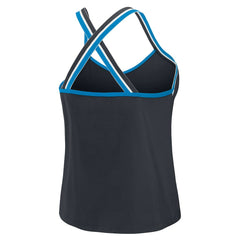 Carolina Panthers WEAR by Erin Andrews Women's Cross Strap Tri-Blend Tank Top - Black - NFL