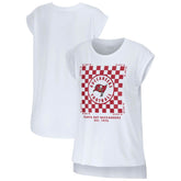 Tampa Bay Buccaneers WEAR by Erin Andrews Women's Checker Muscle Tank Top - White - NFL