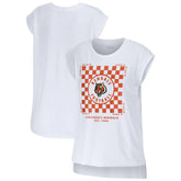 Cincinnati Bengals WEAR by Erin Andrews Women's Checker Muscle Tank Top - White - NFL