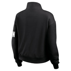 Cincinnati Bengals WEAR by Erin Andrews Women's Quarter-Zip Jacket - Black - NFL