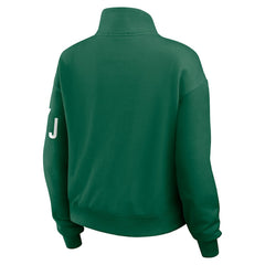 New York Jets WEAR by Erin Andrews Women's Quarter-Zip Jacket - Green - NFL