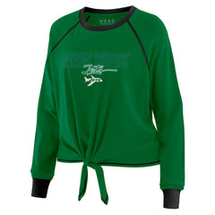 New York Jets WEAR by Erin Andrews Women's Tie-Front Long Sleeve T-Shirt - Green - NFL