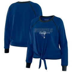 Indianapolis Colts WEAR by Erin Andrews Women's Tie-Front Long Sleeve T-Shirt - Royal - NFL
