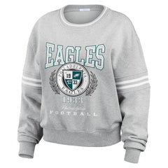 Philadelphia Eagles WEAR by Erin Andrews Women's Pullover Sweatshirt - Heather Gray - NFL