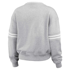 Tennessee Titans WEAR by Erin Andrews Women's Cropped Pullover Sweatshirt - Heather Gray - NFL