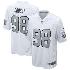 Maxx Crosby Las Vegas Raiders Alternate Game Jersey - White - Nike
