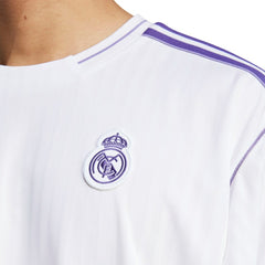Adidas - Real Madrid Originals Terrace Icons Collection Fashion Jersey - White