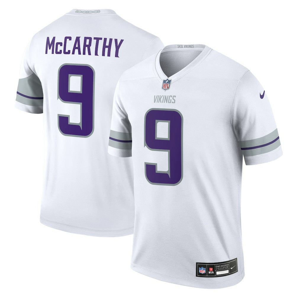 J.J. McCarthy Minnesota Vikings Legend Player Performance Top - White - Nike