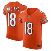 Caleb Williams Chicago Bears Alternate Vapor F.U.S.E. Elite Jersey - Orange - Nike