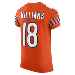 Caleb Williams Chicago Bears Alternate Vapor F.U.S.E. Elite Jersey - Orange - Nike