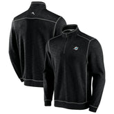 Miami Dolphins Big & Tall Tobago Bay Half-Zip Sweatshirt - Black - Tommy Bahama