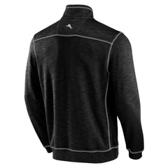 New Orleans Saints Big & Tall Tobago Bay Half-Zip Sweatshirt - Black - Tommy Bahama