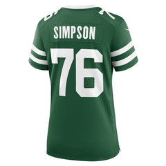 John Simpson New York Jets Women's Game Jersey - Legacy Green - Nike
