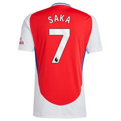 Adidas - Bukayo Saka Arsenal 2024/25 Home Replica Player Jersey – Red