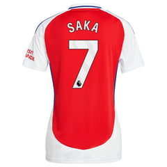 Adidas - Bukayo Saka Arsenal Women's 2024/25 Home Replica Player Jersey – Red