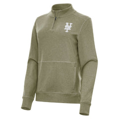 New York Mets Antigua Women's Crush Quarter-Zip Jacket Discount
