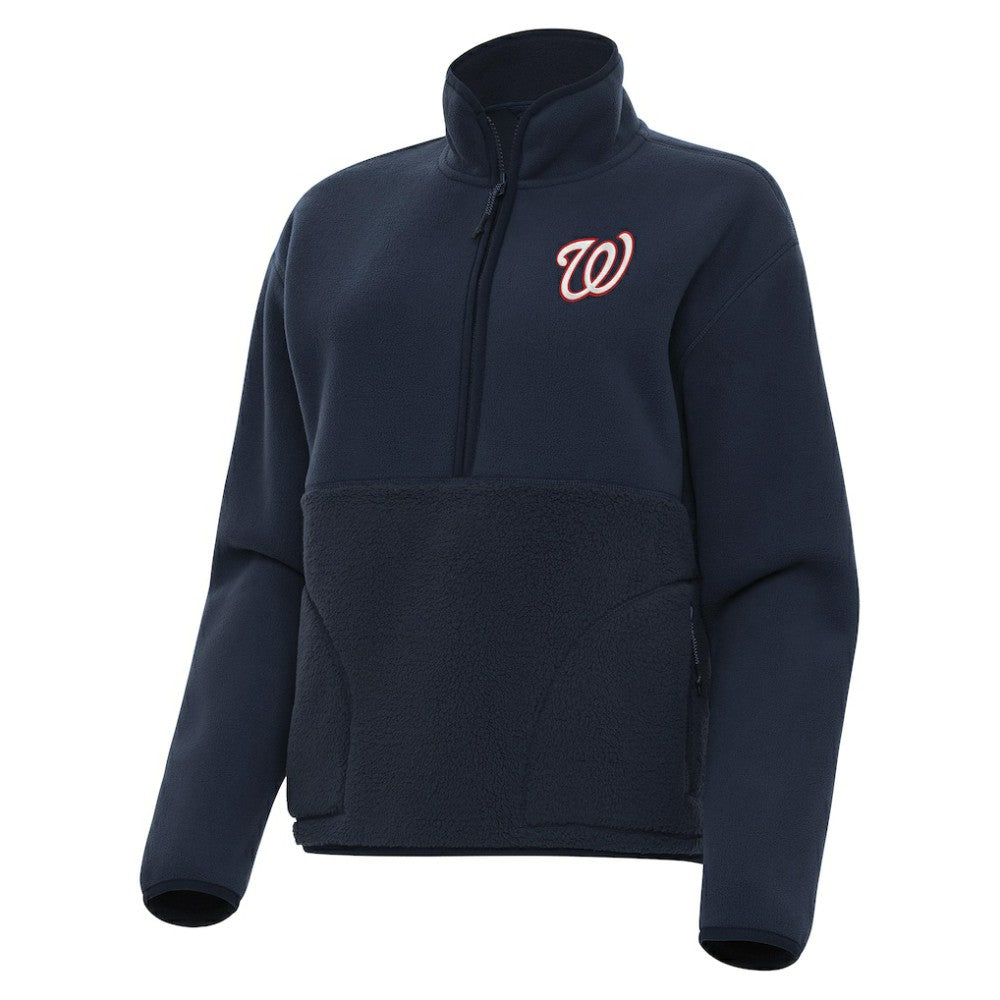 Washington Nationals Antigua Women's Figure Half-Zip Sweatshirt Sale