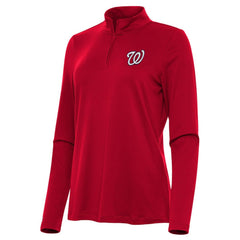 Washington Nationals Antigua Women's Reprocess Quarter-Zip Top - Red Sale