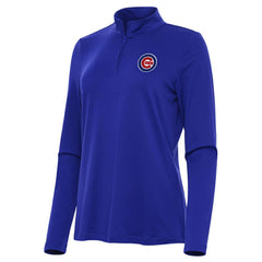 Chicago Cubs Antigua Women's Reprocess Quarter-Zip Top - Royal Near Me