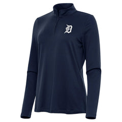 Detroit Tigers Antigua Women's Reprocess Quarter-Zip Top - Navy Sale