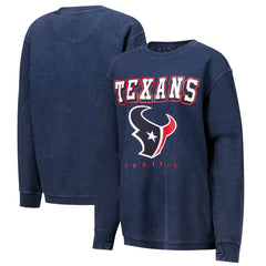 Houston Texans G-III 4Her by Carl Banks Women's Comfy Cord Pullover Sweatshirt - Navy - NFL