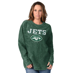 New York Jets G-III 4Her by Carl Banks Women's Comfy Cord Pullover Sweatshirt - Green - NFL