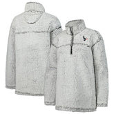 Houston Texans G-III 4Her by Carl Banks Women's Sherpa Quarter-Zip Jacket - Gray - NFL