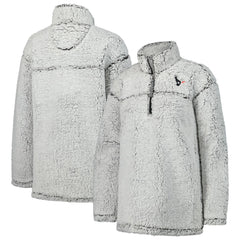 Houston Texans G-III 4Her by Carl Banks Women's Sherpa Quarter-Zip Jacket - Gray - NFL