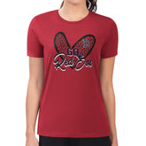 Boston Red Sox G-III 4Her by Carl Banks Women's Super-Slim Fit Lightweight Leopard Heart T-Shirt Near Me