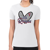 Texas Rangers G-III 4Her by Carl Banks Women's Super-Slim Fit Lightweight Leopard Heart T-Shirt Sale