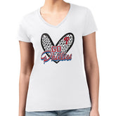 Philadelphia Phillies G-III 4Her by Carl Banks Women's Super-Slim Fit Lightweight Leopard Heart V-Neck T-Shirt Online
