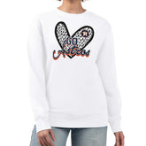 Houston Astros G-III 4Her by Carl Banks Women's Leopard Heart Pullover Sweatshirt Outlet