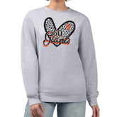 San Francisco Giants G-III 4Her by Carl Banks Women's Leopard Heart Pullover Sweatshirt Outlet