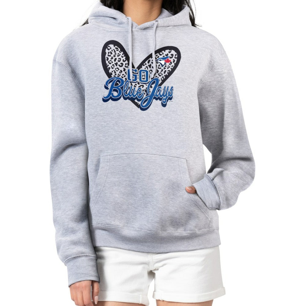 Toronto Blue Jays G-III 4Her by Carl Banks Women's Leopard Heart Pullover Hoodie Online